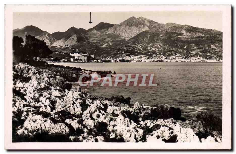 CPA Menton Vue Generale Prise du Cap Martin