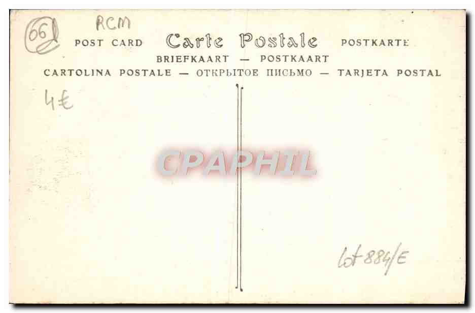 CPA Menton Cap Martin un sous bois — Rückseite