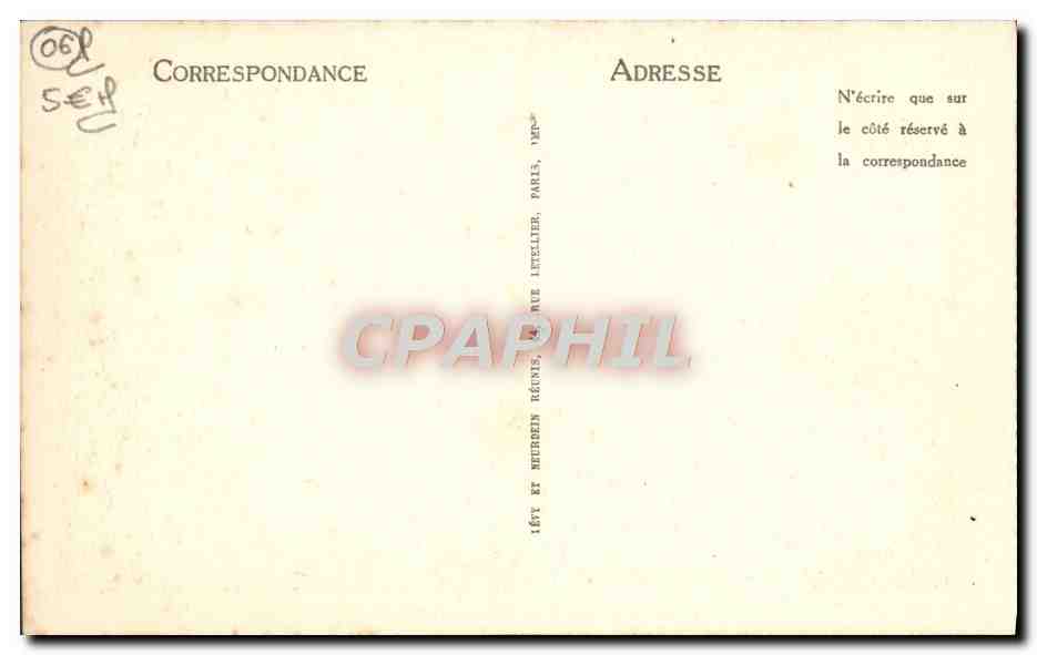 CPA Luceram Les Lacets de la Route de Peira Cava — Rückseite