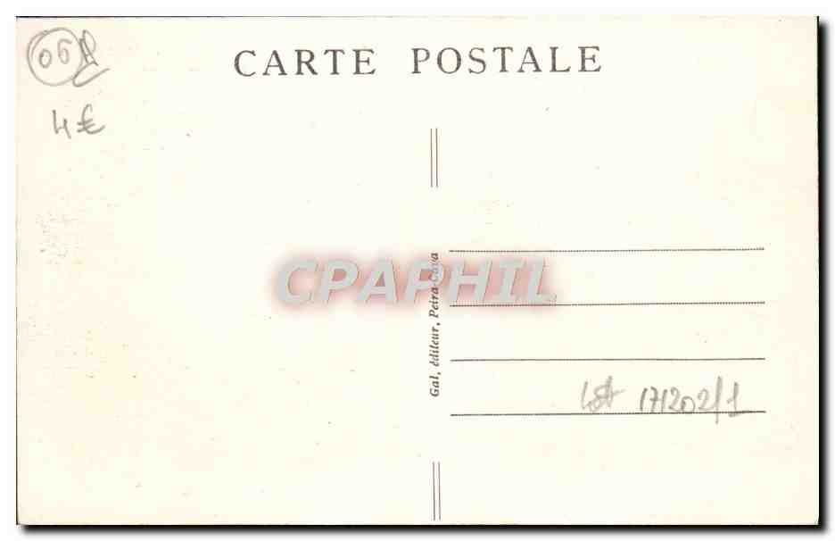 CPA Peira Cava Sports d'hiver — Rückseite