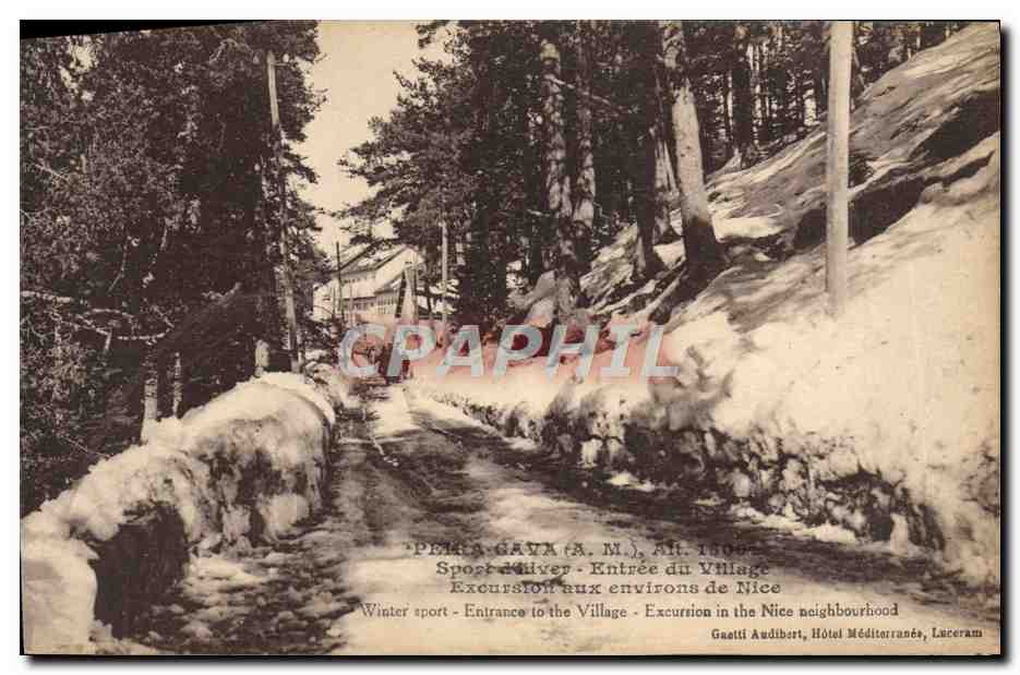 CPA Peira Cava Lacets Route de Excursion aux Environs de Nice