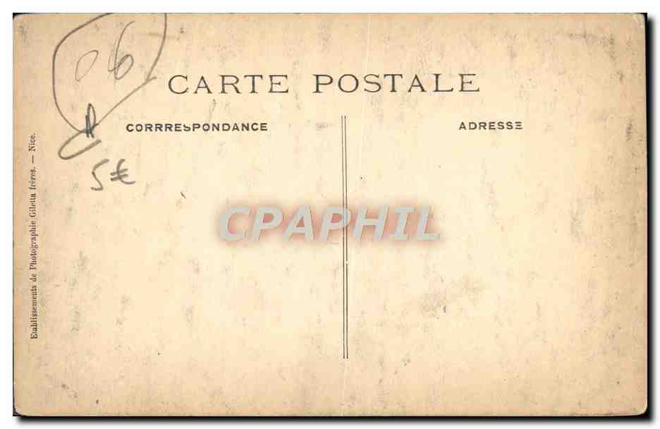 CPA Luceram Vue Generale Cime de Braus et Col de L'Able — Rückseite