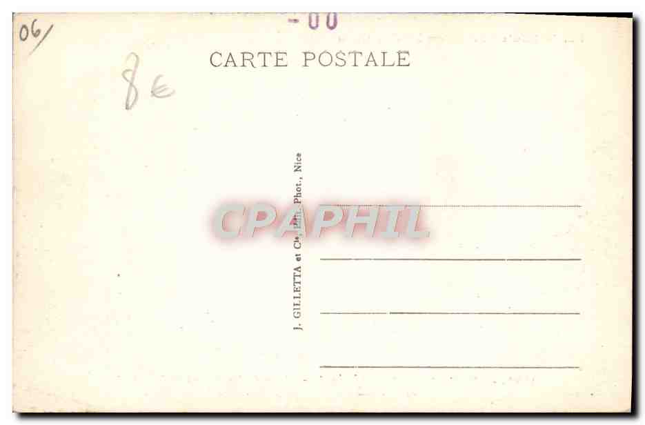 CPA Luceram Vue Generale Cime de Braus et col de l'Abbe Environs de Nice — Rückseite