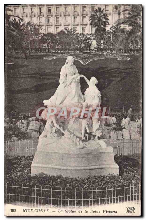 CPA Nice Cimiez La Statue de la Reine Victoria