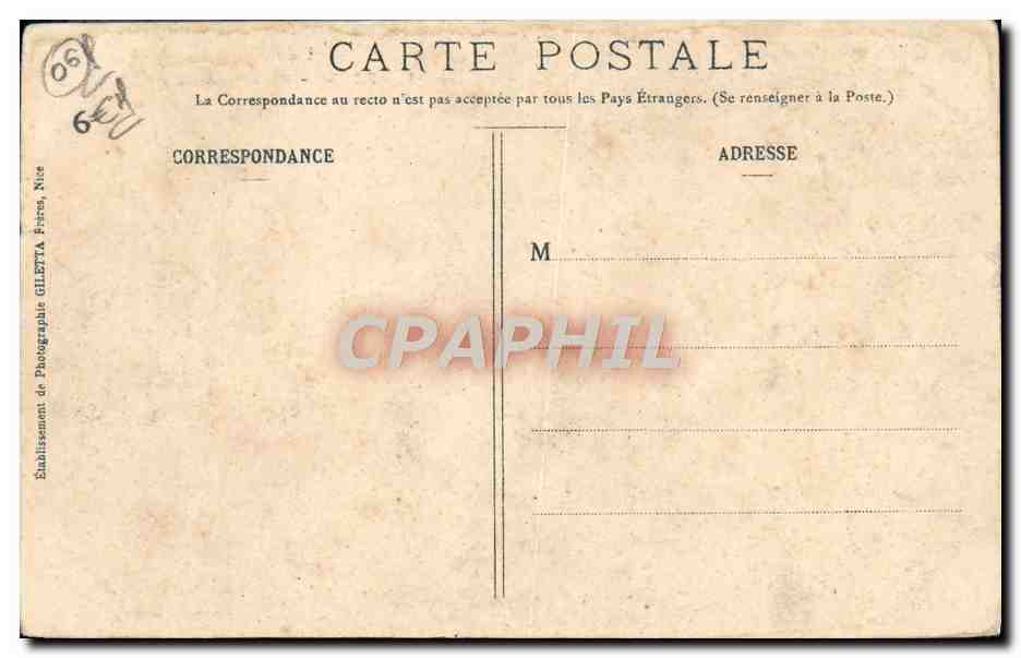 CPA Nice Plate Frome du Chateau — Rückseite