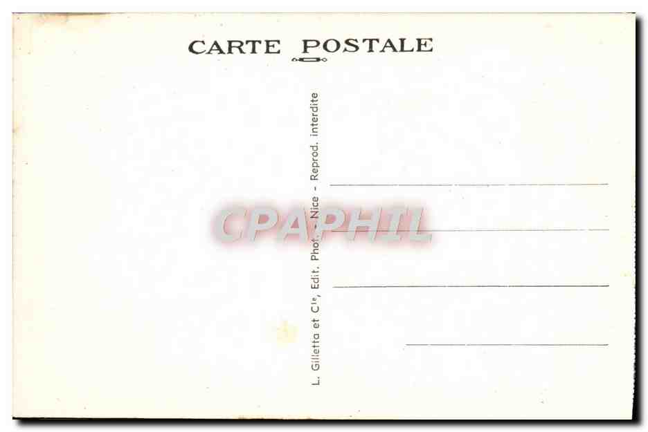 CPA Nice Vue Generale de la Promenade des Anglais — Verso