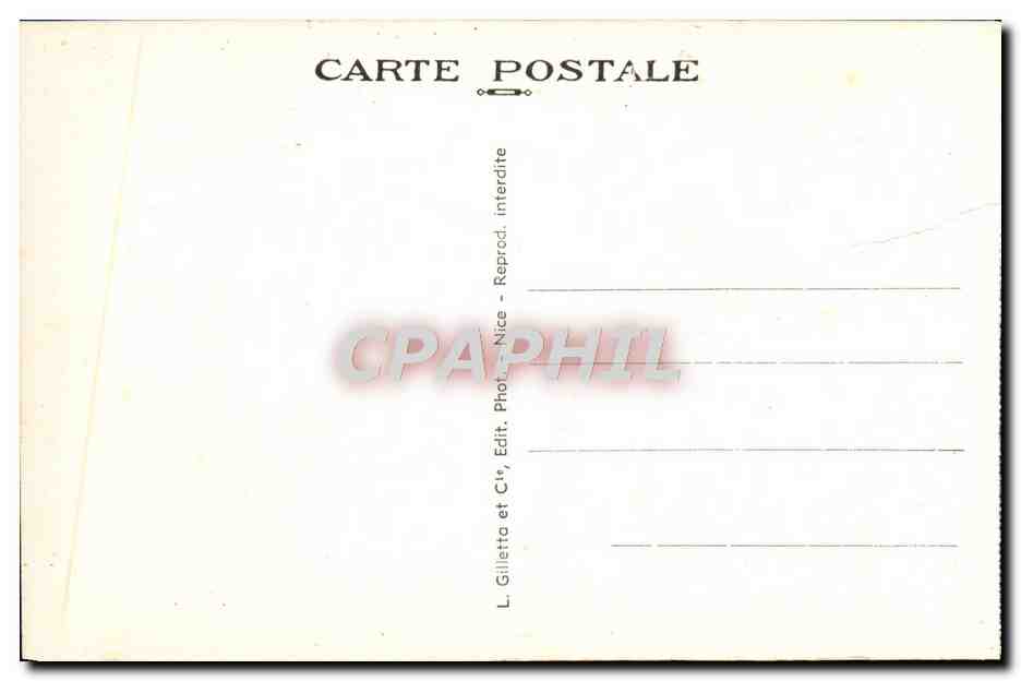 Nice — Promenade des Anglais — L. Gilletto et Cie, Nice — Reverso