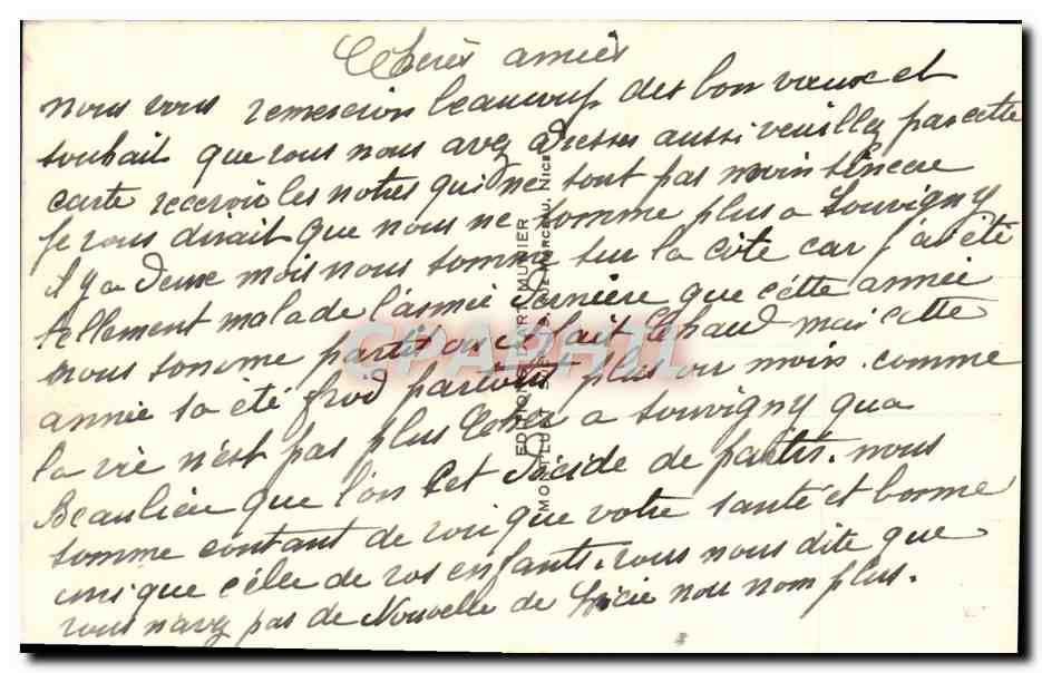 CPA Beaulieu Sur Mer Vue Generale — Rückseite