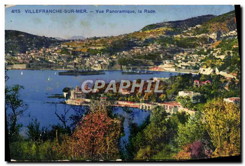 CPA Villefranche Sur Mer Vue Panoramique la Rade