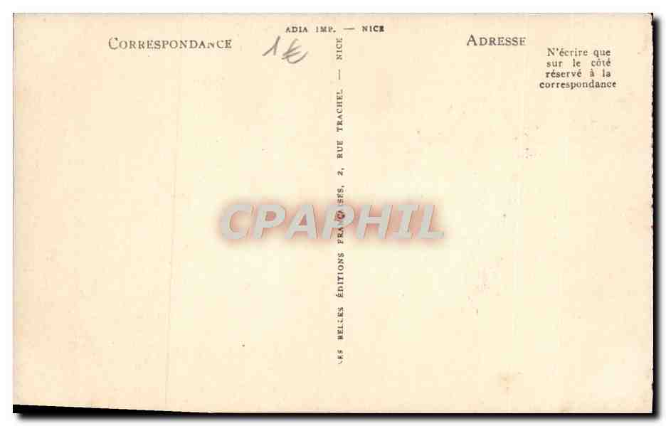 CPA Beaulieu Sur Mer Vue Generale — Rückseite
