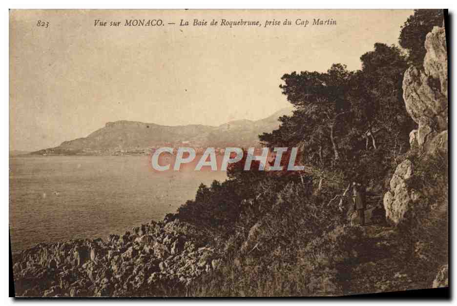 CPA Vue Sur Monaco La Baie de Roquebrune Prise du Cap Martin