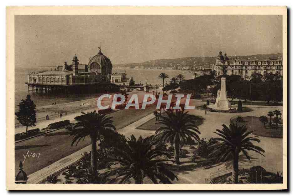 CPA Nice Les jardins Albert 1er et le palais de la jetee