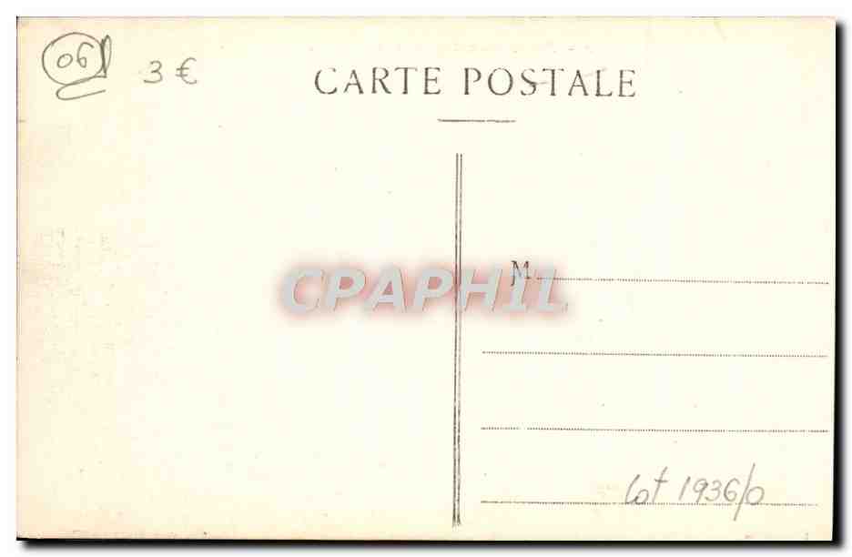 CPA Nice La Grotte Nouveaux Jardins et Casino — Rückseite