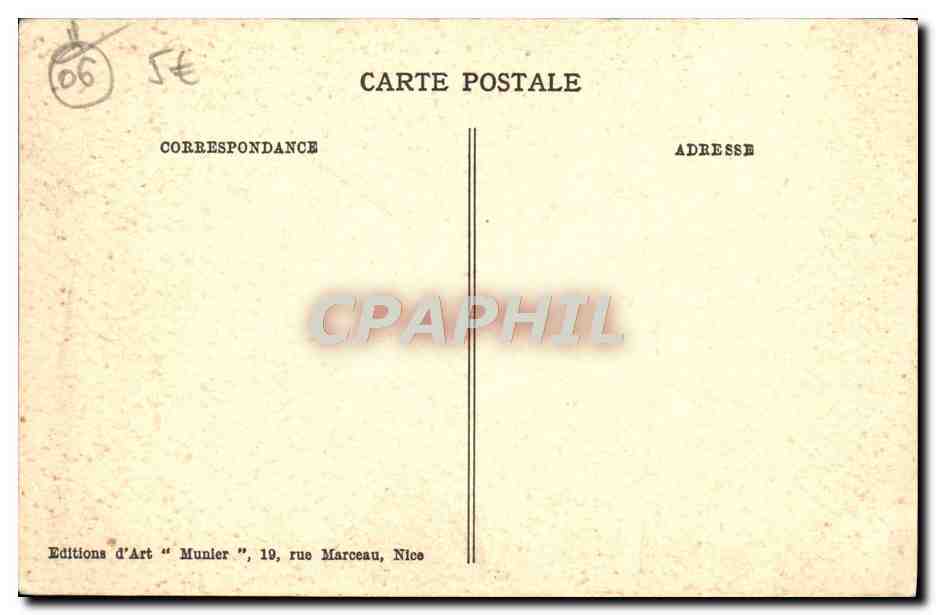 CPA Nice Place Mozart Jardin Provencal — Rückseite