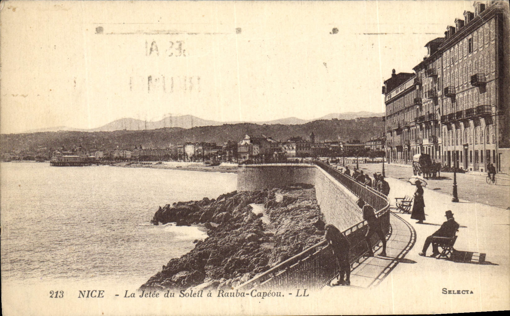 CPA Nice La Jetee du Soleil a Rouba Capeou