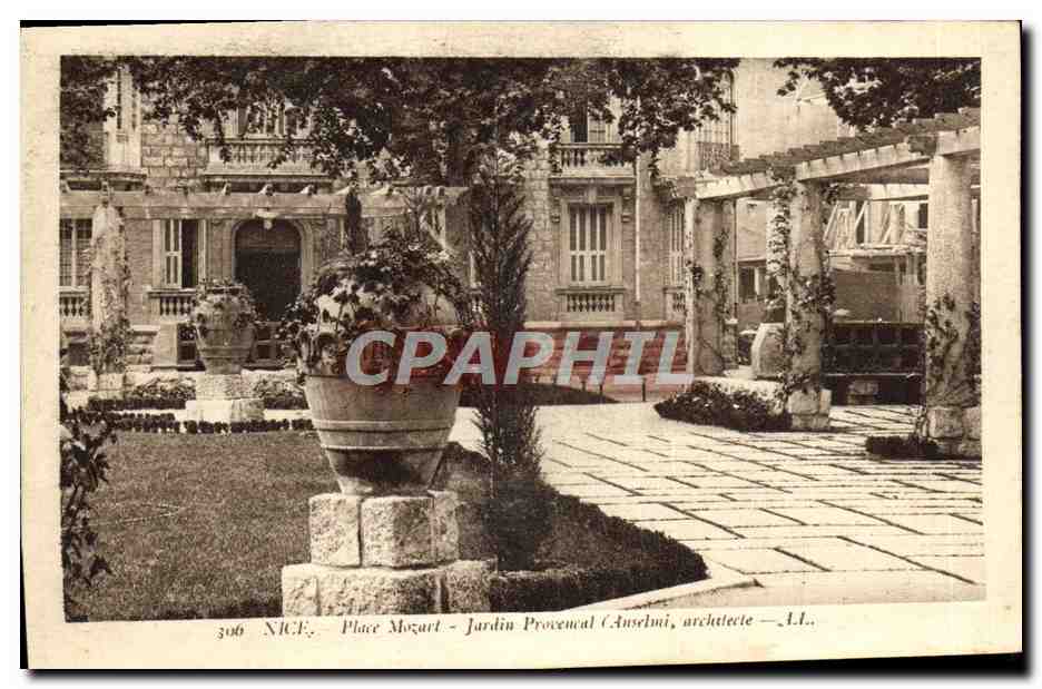 CPA Nice Place Mozart Jardin Pronecncal 