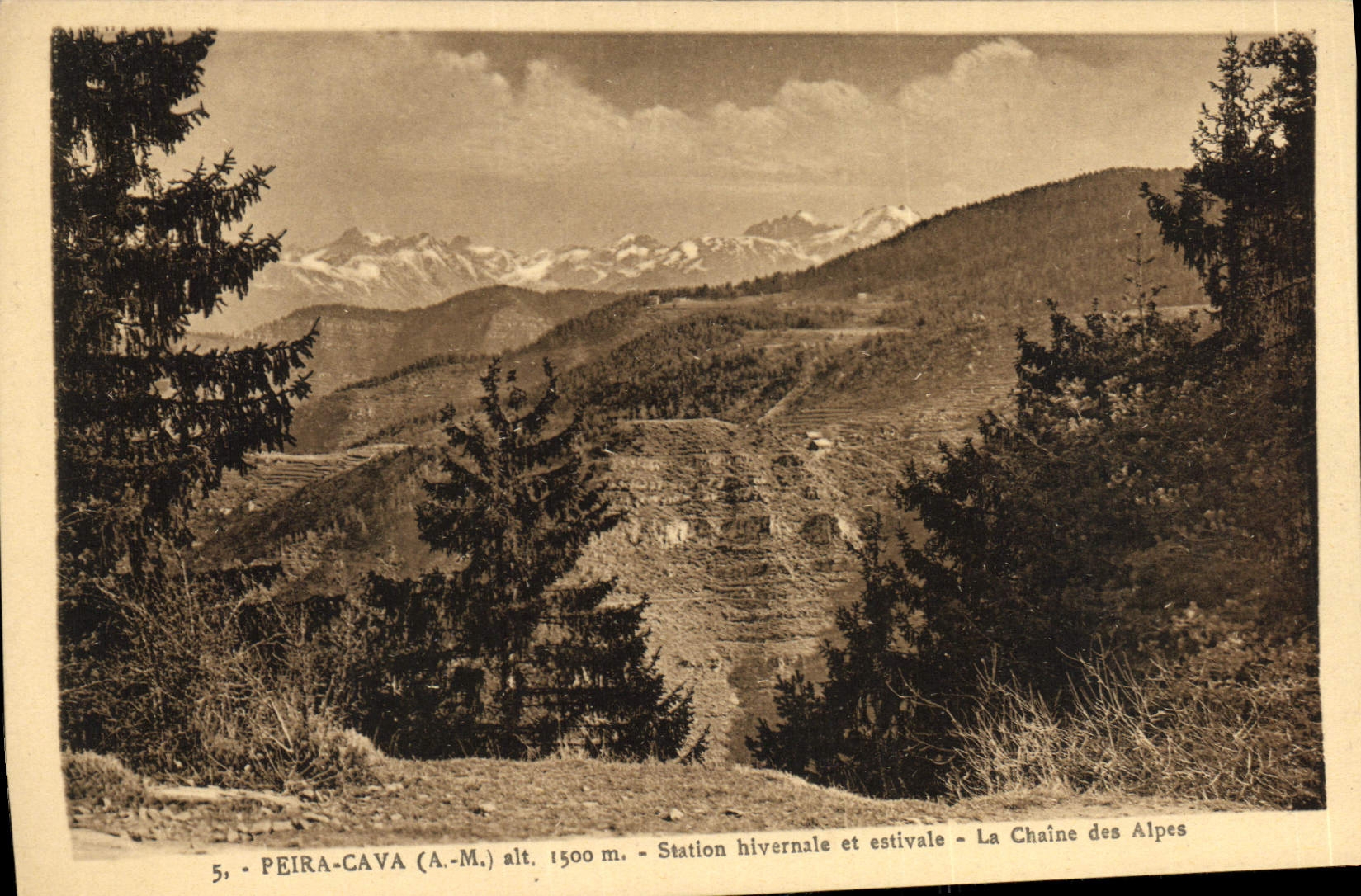CPA Peira Cava Station hivernale et estivale La chaine des Alpes