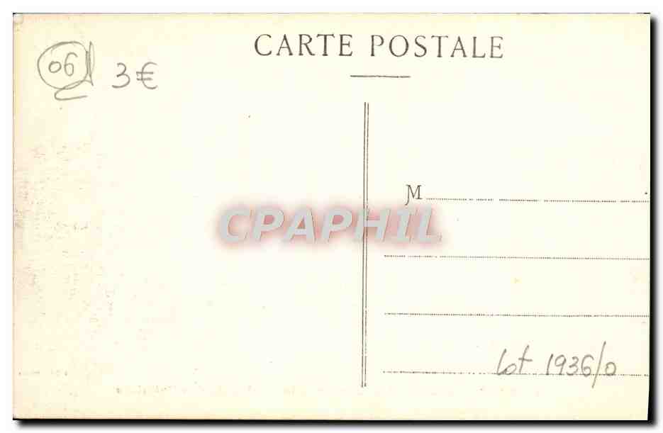 CPA Nice Avenue Massena Casino et Jardin des Palmiers — Rückseite