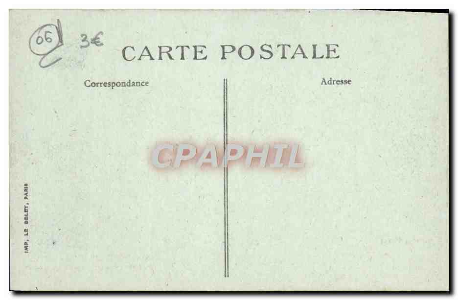 CPA Nice a travers les pins du chateau — Verso