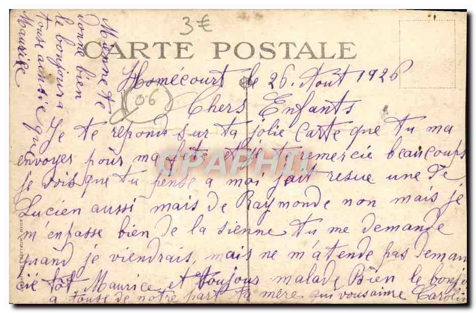 CPA Nice Vue Generale — Verso