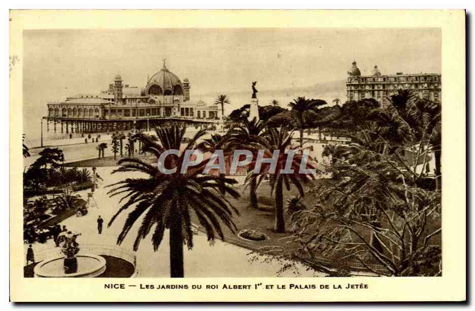 CPA Nice Les Jardins Du Roi Albert 1er et le palais de la jetee