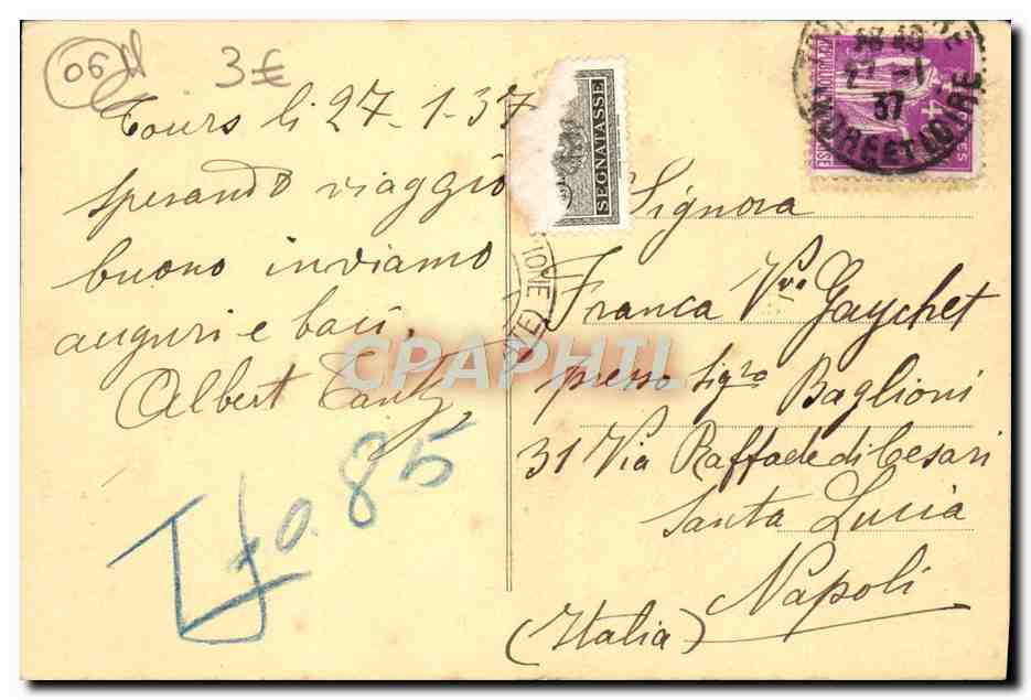 CPA Nice La Promenade des Anglais et la Jetee — Verso