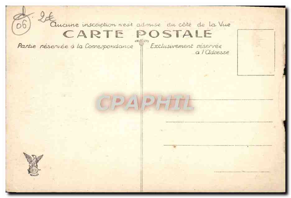 Nice-Cimiez — Hôtel Regina et Statue de S.M. La Reine Victoria — éditeur BEN — Verso