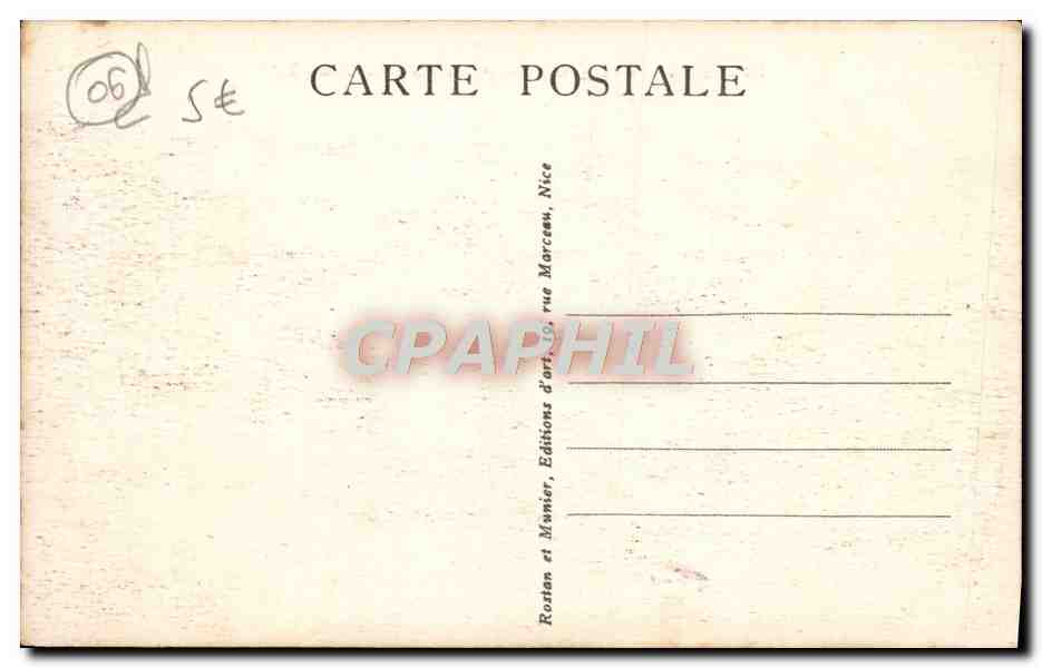 CPA Nice Vue Generale Prise du Chateau  — Verso