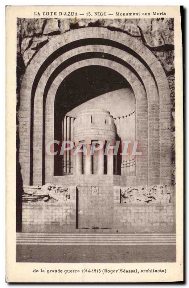 CPA Nice Monument aux Morts de la grande guerre Militaria