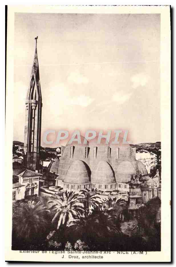 CPA Nice Exterieur de l'eglise Sainte Jeanne d'Arc 