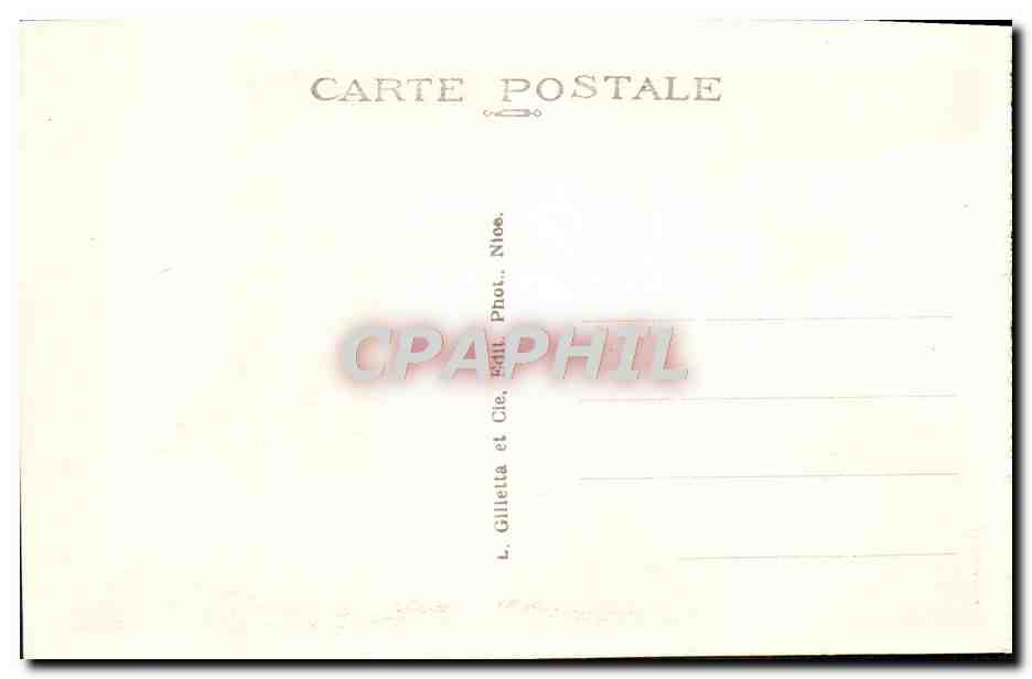 CPA Nice Exterieur de l'eglise Sainte Jeanne d'Arc  — Rückseite