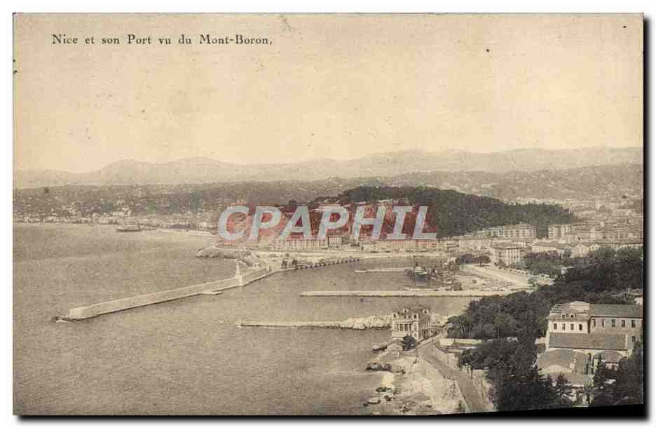 CPA Nice et son Pont Vue du Mont Boron