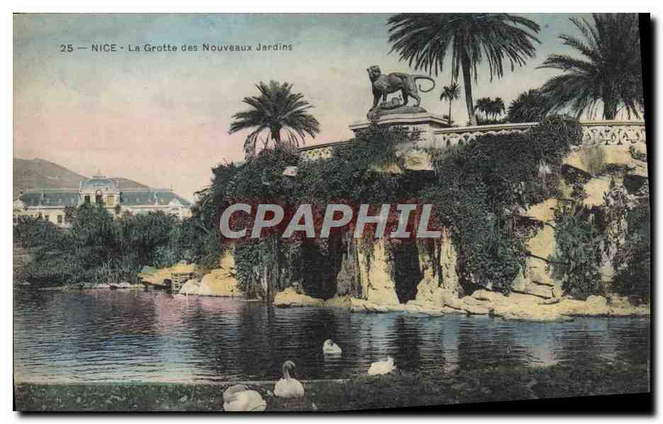 CPA Nice La Grotte des Nouveaux Jardins