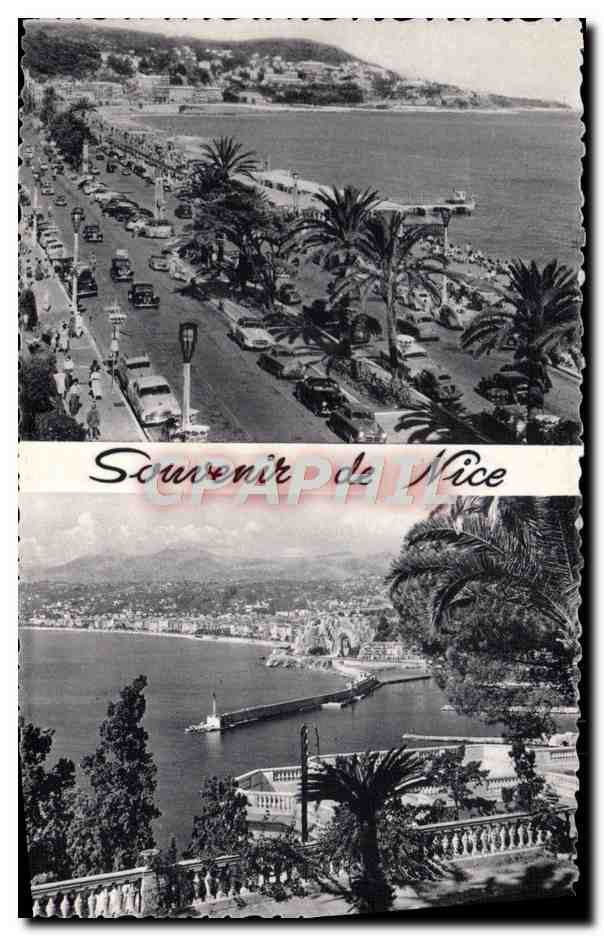 CPA Nice La Promenade Des Anglais Mont Boron Vue generale de Nice