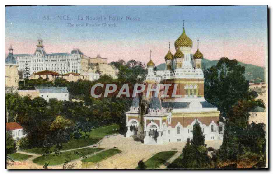 CPA Nice La Nouvelle Eglise Russe Russie Russia