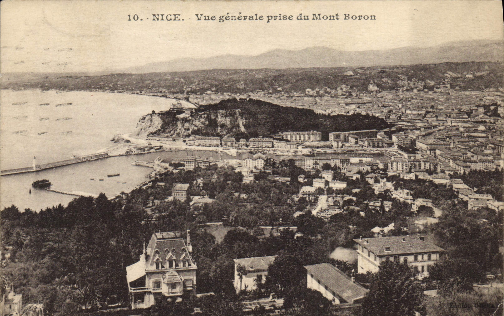 CPA Nice Vue Generale Prise du Mont Boron