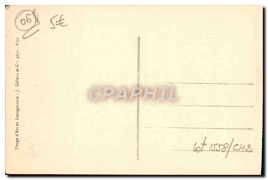 CPA Nice Promenade des Elats Unis — Verso