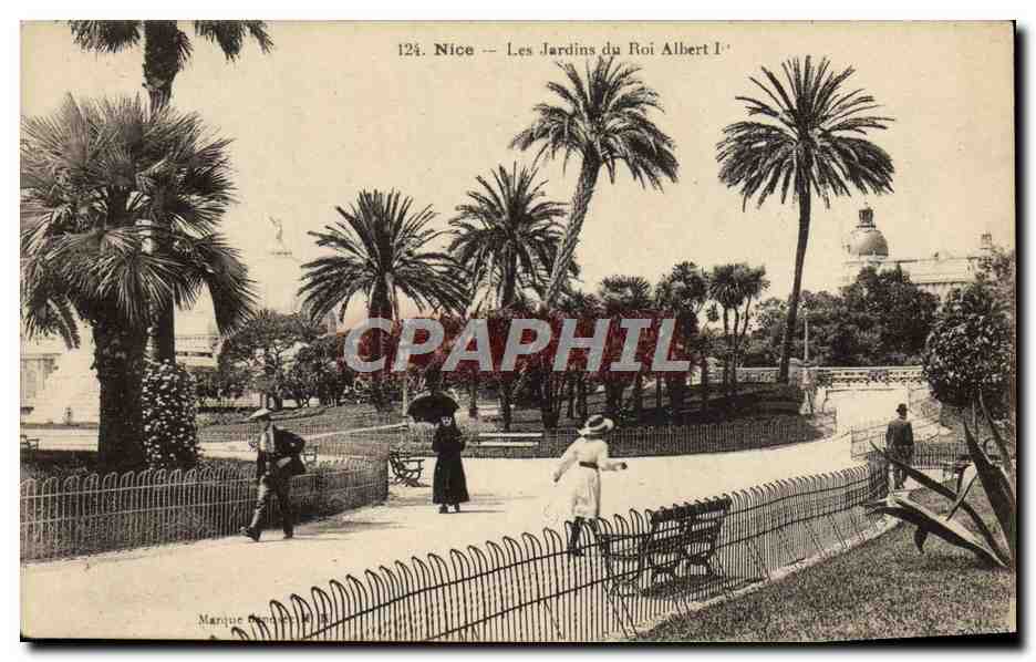 CPA Nice Les Jardins du Roi Albert 1er