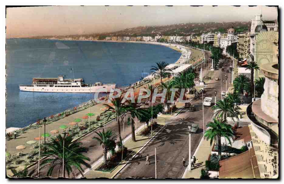 CPM Nice La Promenade des Anglais Embarcadere Le Gallus