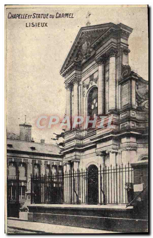 CPA Lisieux Chapelle et Statue Du Carmel