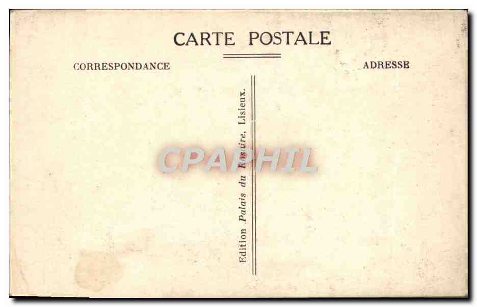 CPA Lisieux Chapelle et Statue Du Carmel — Rückseite