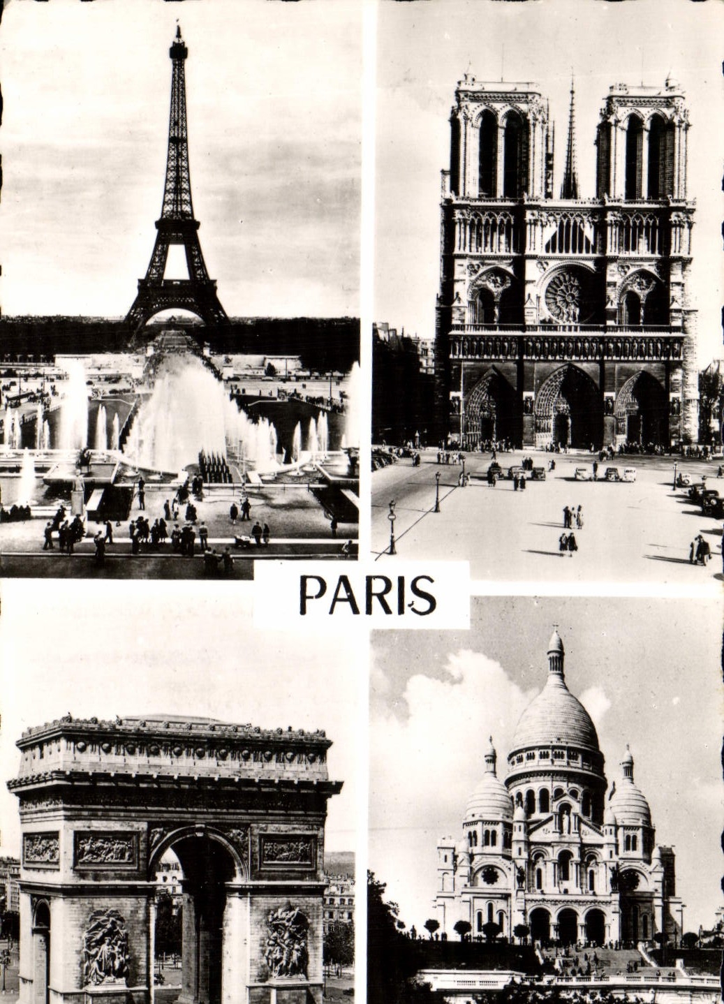Paris — Tour Eiffel, Notre-Dame, Arc de Triomphe, Sacré-Cœur — Éditions Chantal