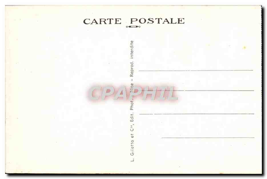CPA Nice La Promenade des Anglais — Verso