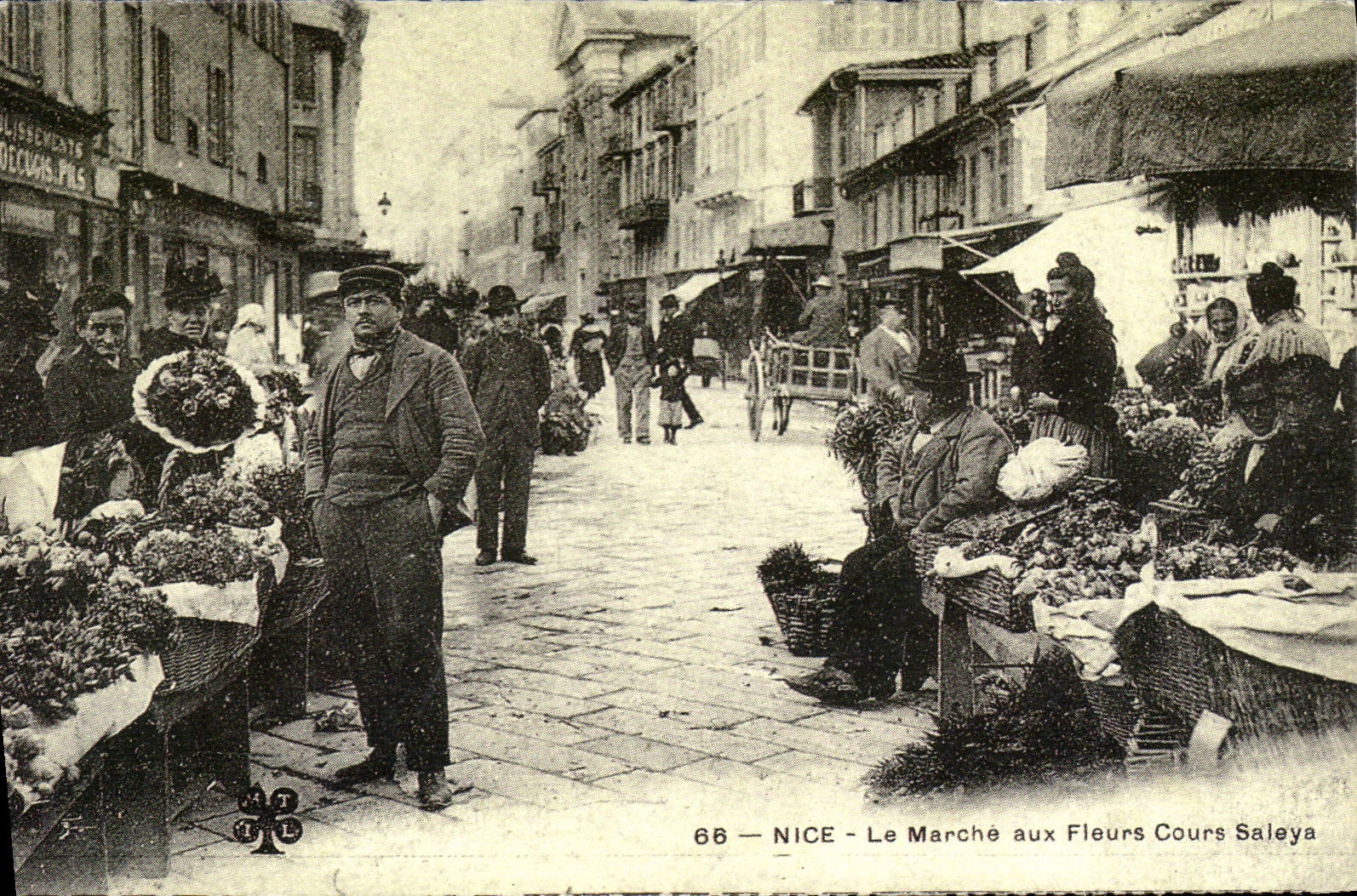REPRO Nice Le Marche Aux Fleurs Cours Saleya
