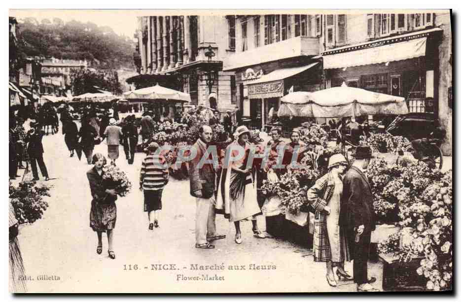 CPA Nice Le Marche Aux Fleurs Cours Saleya