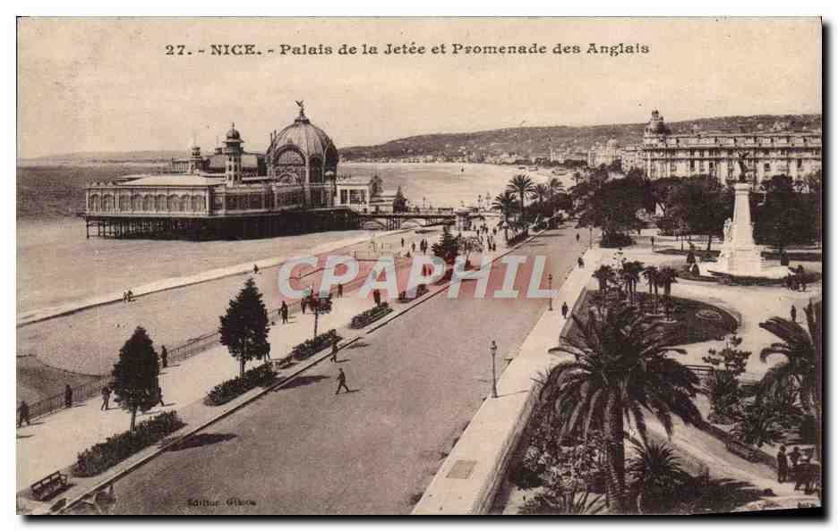 CPA Nice Palais de la Jetee et Promenade des Anglais