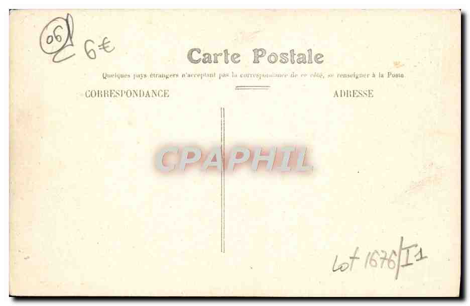 CPA Nice Promenade des Anglais — Verso