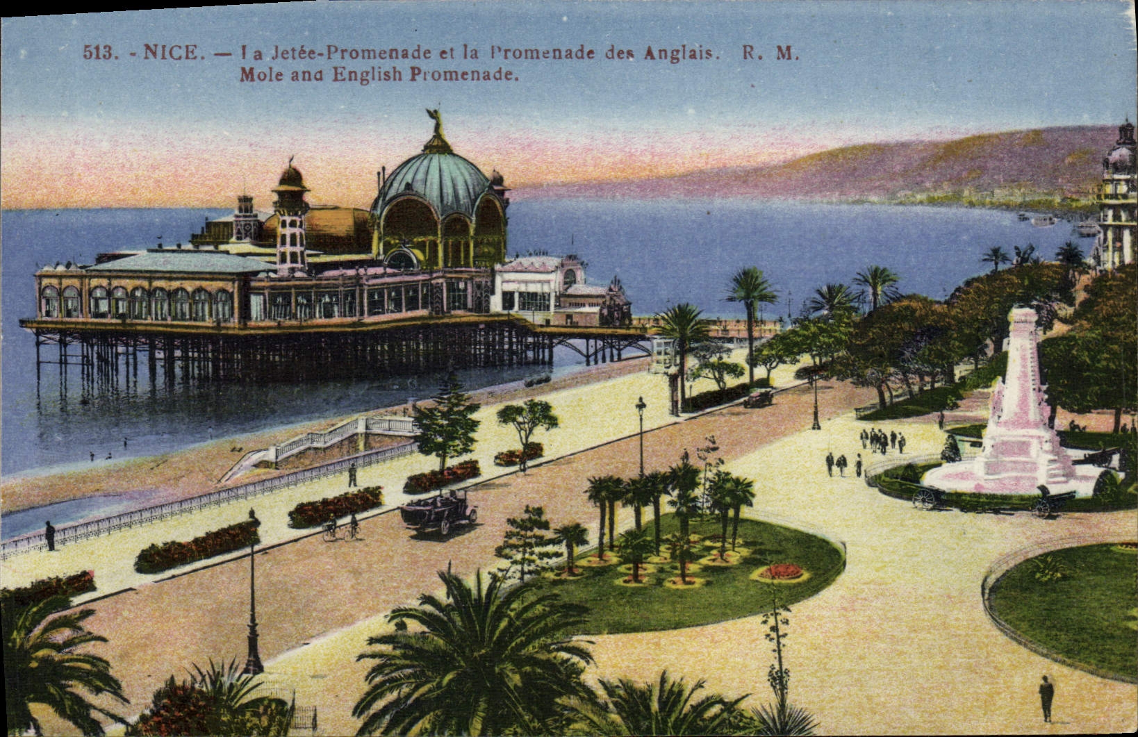 CPA Nice la Jetee Promenade et la promenade des Anglais