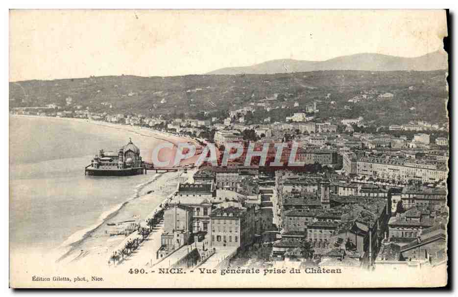 CPA Nice Vue Generale Prise du Chateau