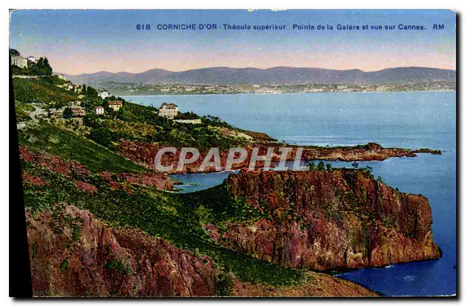 CPA Corniche d'Or Theoule superieur Pointe de la Galere et vue sur Cannee